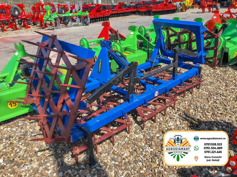 Grapa ecologica cu lanturi 5m pliabila hidraulic ieftina si buna, noua de la producator