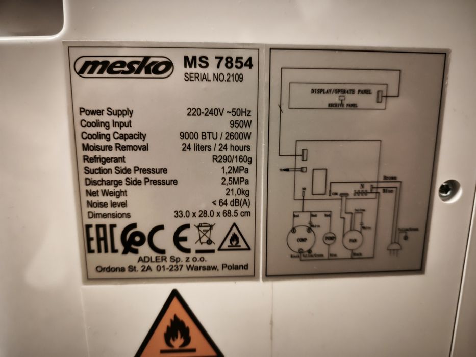 Aparat climatizare portabil