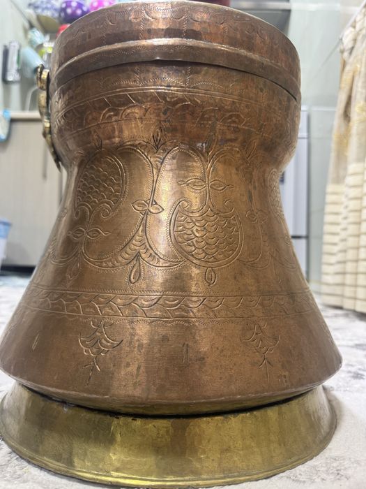 Антикварный медный кувшин (ручная работа)