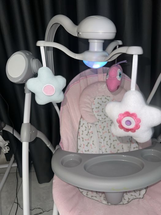 Cangaroo Бебешка люлка Swing Star розова