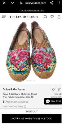 Espadrile Dolce & Gabbana