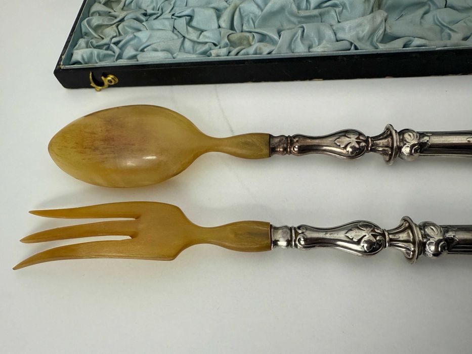 Френски сребърни прибори за салата. №7556