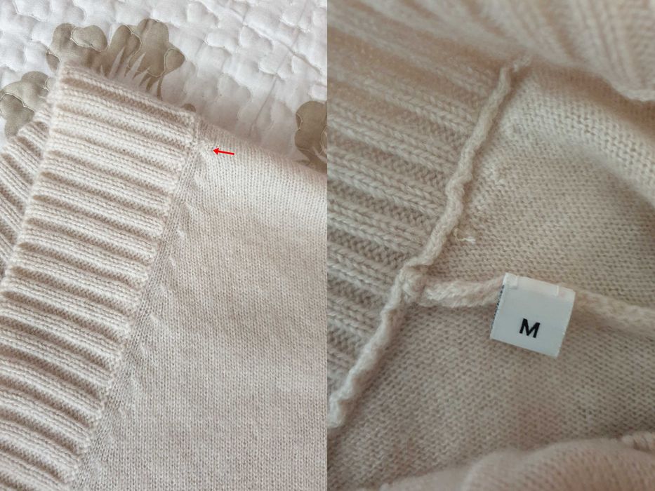 Pulover crem lana casmir Allude
