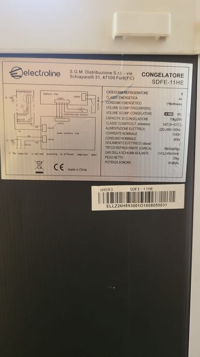 Congelator electroline clasa A+