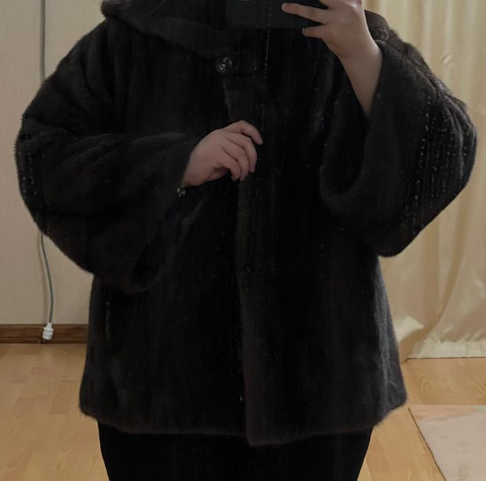 Норковая шуба оверсайз