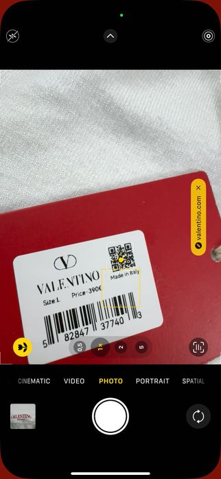 Valentino-Чисто нова оригинална дамска тениска Л размер