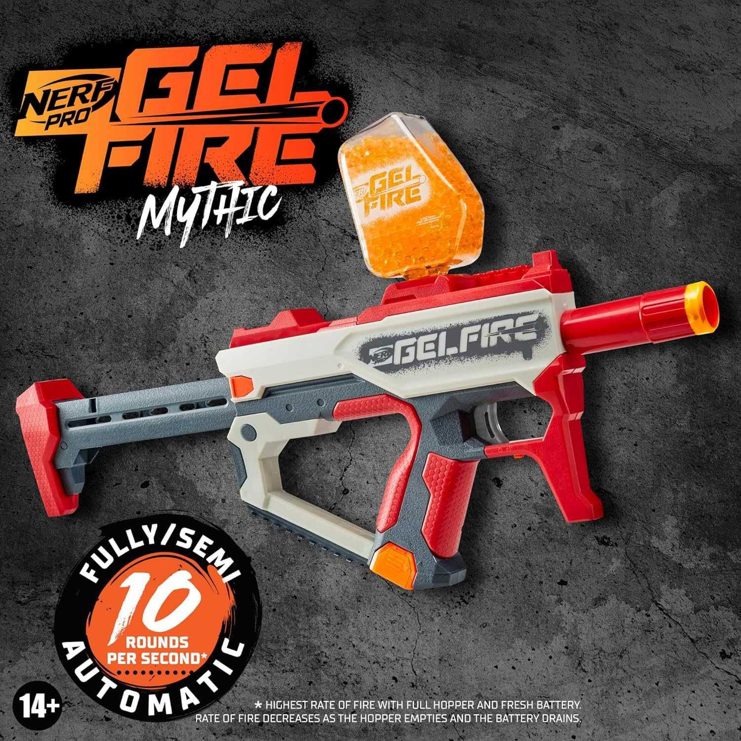 Nerf Gelfire Нърф Бластер с гел топчета 1600бр Пистолет