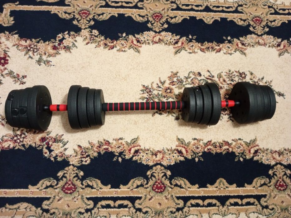 Продаю гантели, трансформация в штангу