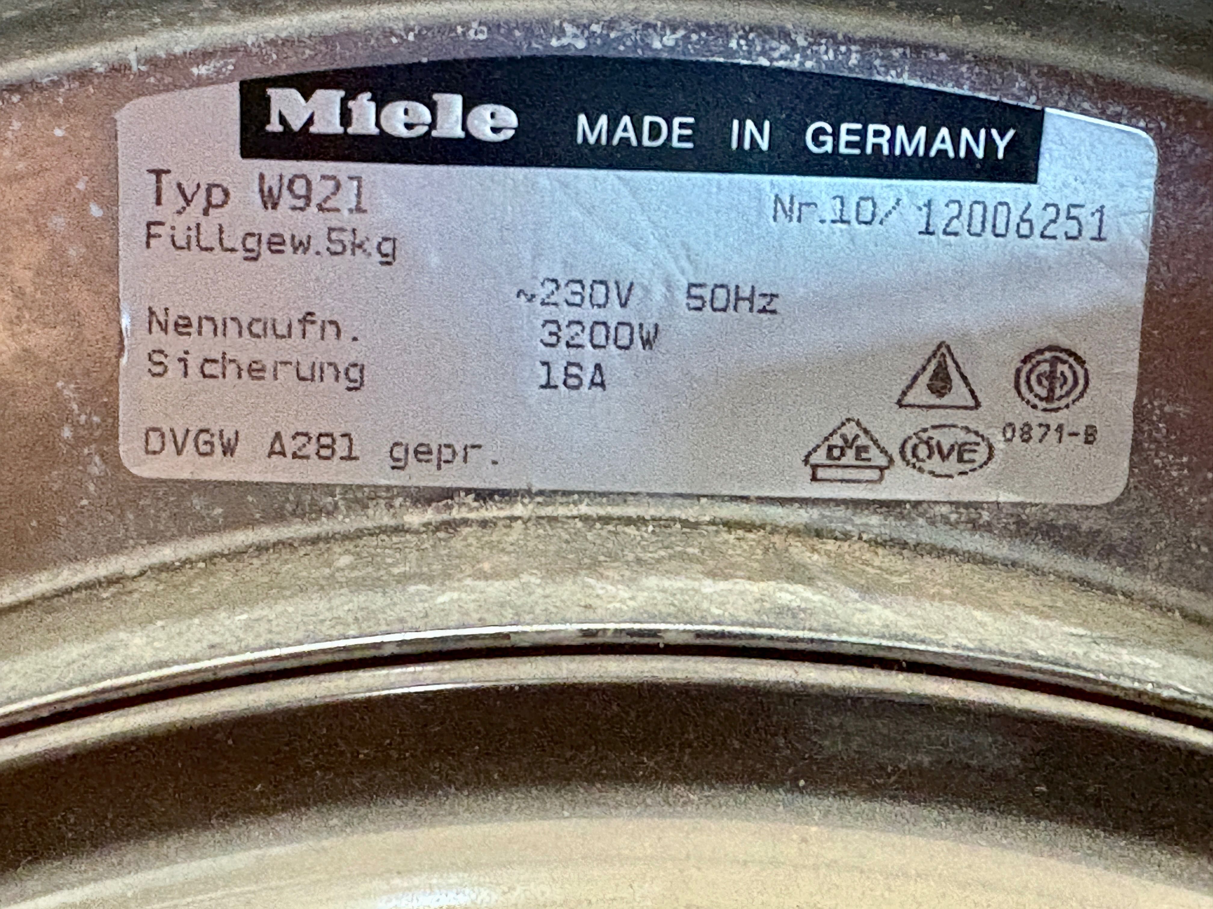 Пералня Miele Novoteonic w921