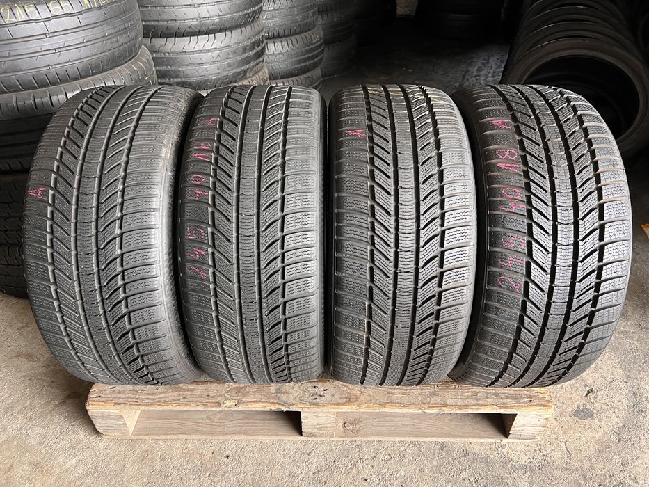 4 anvelope iarna 245/40/18 , Continental , DOT 2022 , 7-8 mm