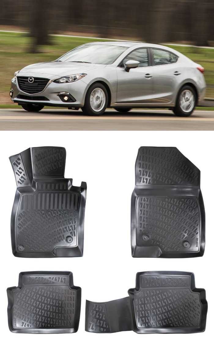 Гумени стелки RizLine съвместими с Mazda 3 14-18