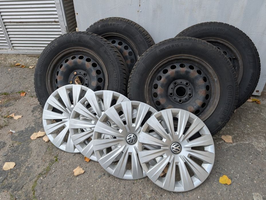 196 l65 15 Anvelope iarna + Jante originale VW
