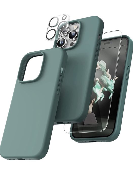 Iphone 14/15/16/PRO/MAX/PLUS Pack Husa Color + Folie Sticla + Camera