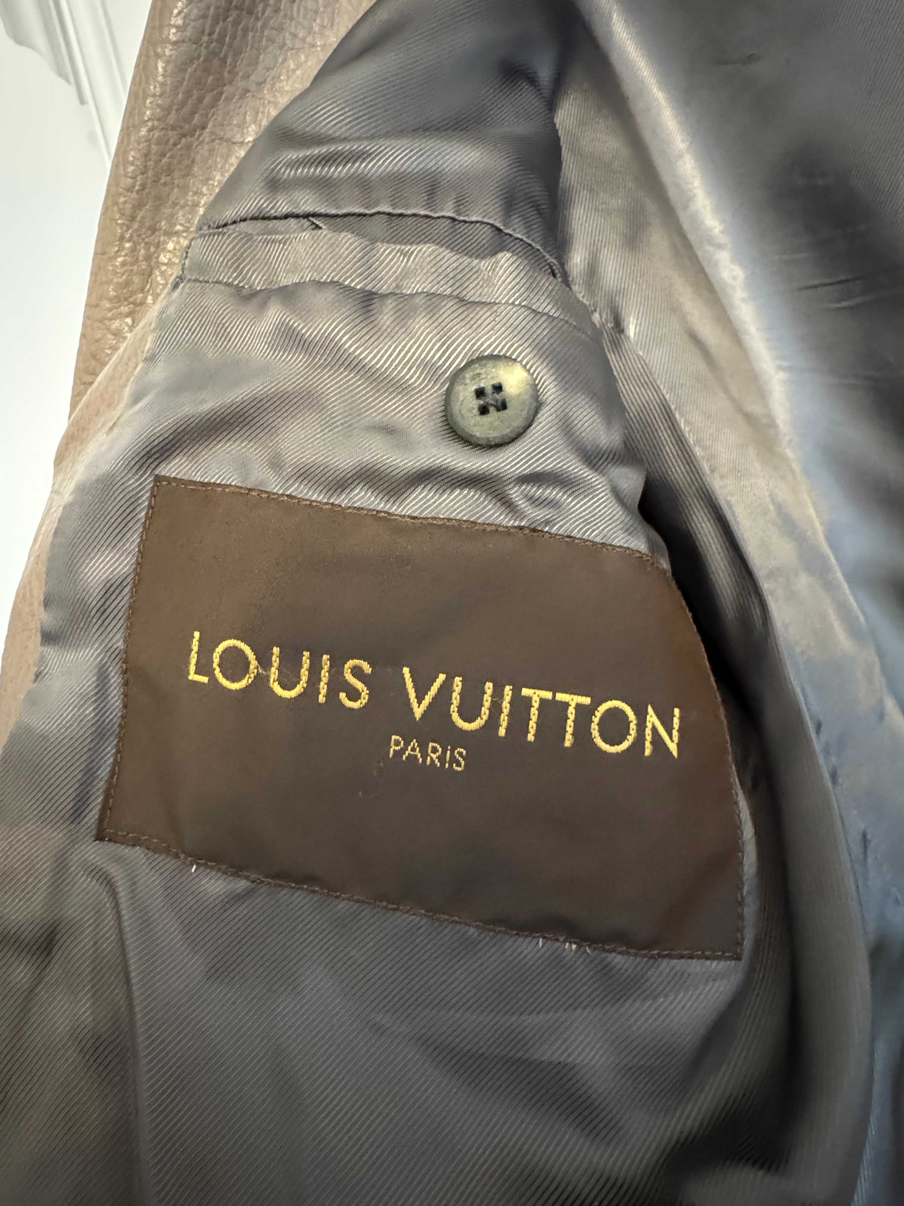 Geaca autentica Louis Vuitton din piele de bizon primavara/toamna