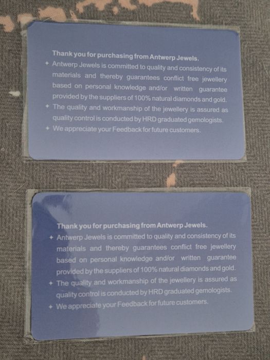 Set nou din aur 14k cu diamante