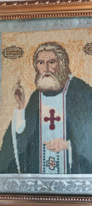Икона вышитая бисером