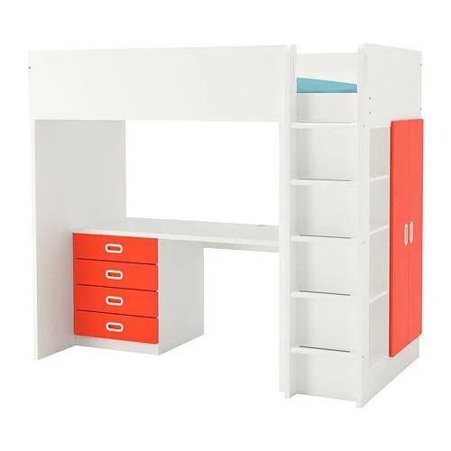 Двуетажно легло с бюро  IKEA