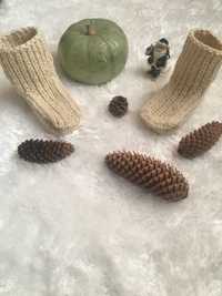 Botosei din lana tricotati manual marimea 36-37