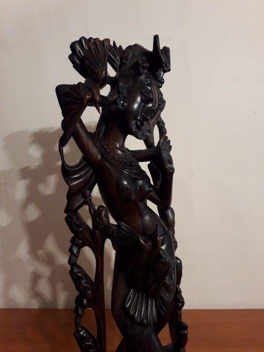 Statueta Lemn Exotic - Superba si Veche Sculptura Balineza