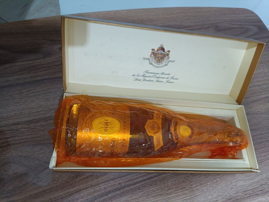 Sticlă rara de colecție Cristal Brut Louis Roederer