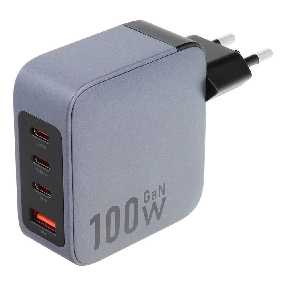Зарядно Forcell  Charger с 3x USB-C/USB-A порт 100W с PD/Quick Charge