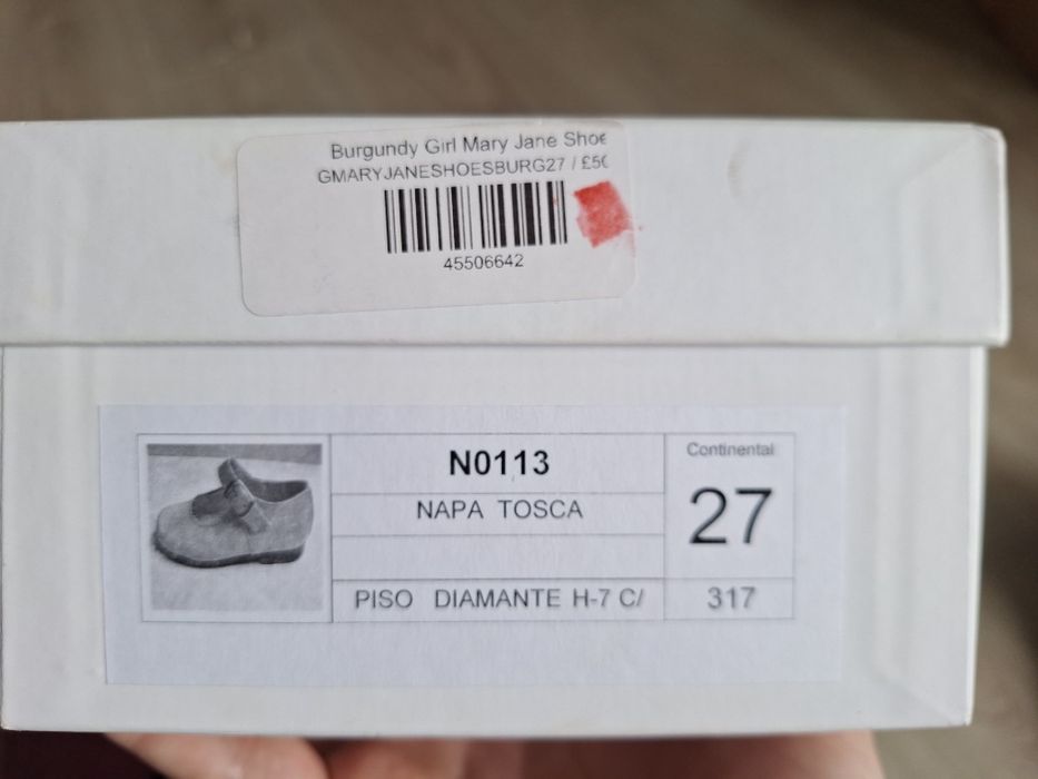 Pantofi fetițe stil Mary Jane, mărime 27, cumpărați din UK