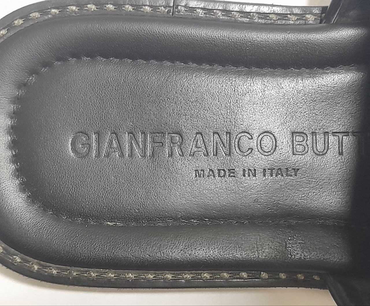 Кожаные тапочки шлепанцы 40-41р / Gianfranco Butteri / Made in Italy