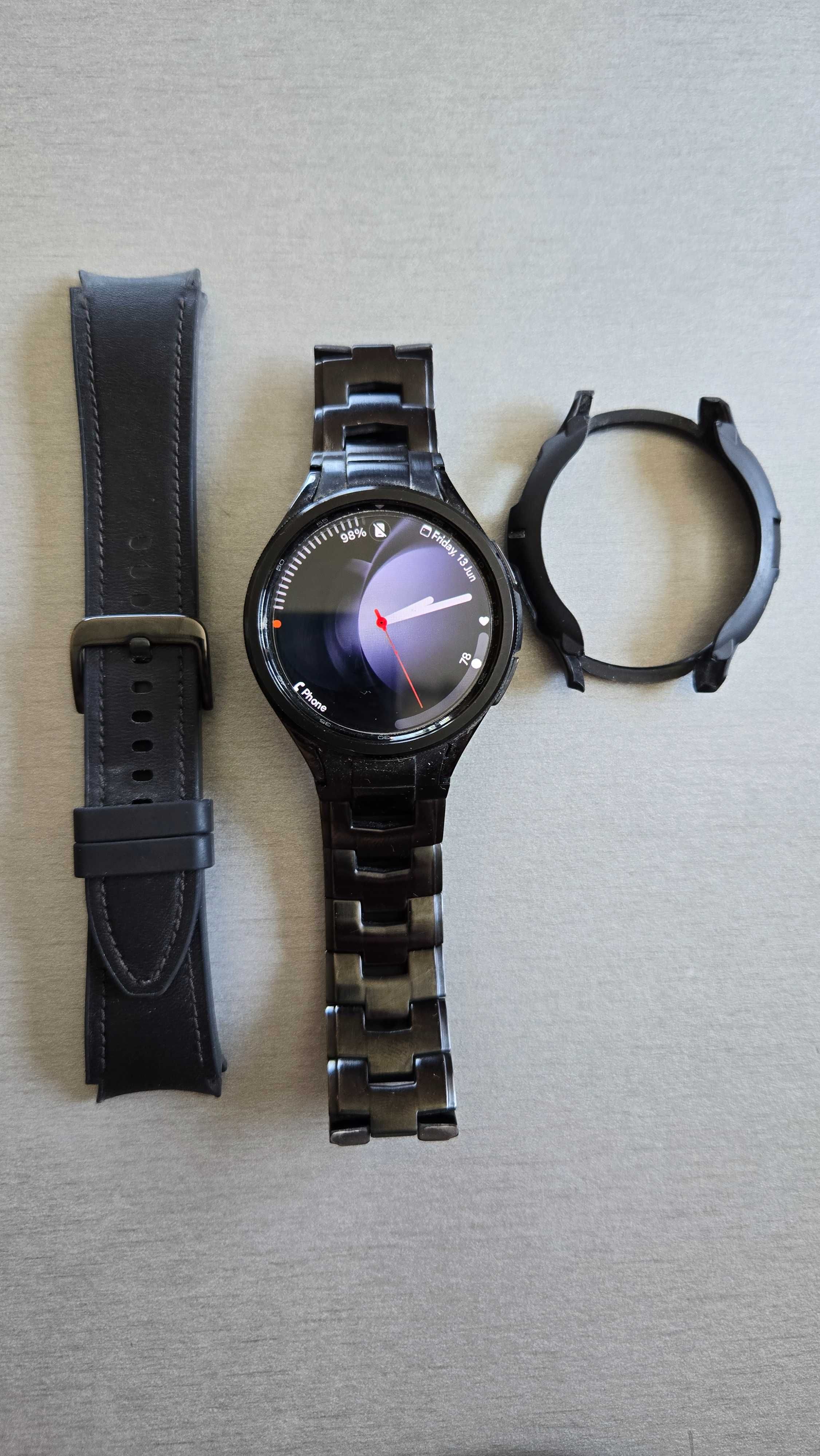 Продавам смарт часовник samsung 6 classic 47mm LTE пълен комплект