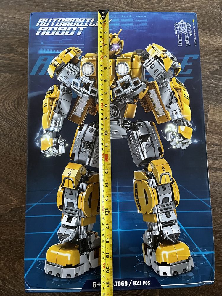 SUPER PRET Robot Transformers Bumblebee tip LEGO 30cm - 927 piese