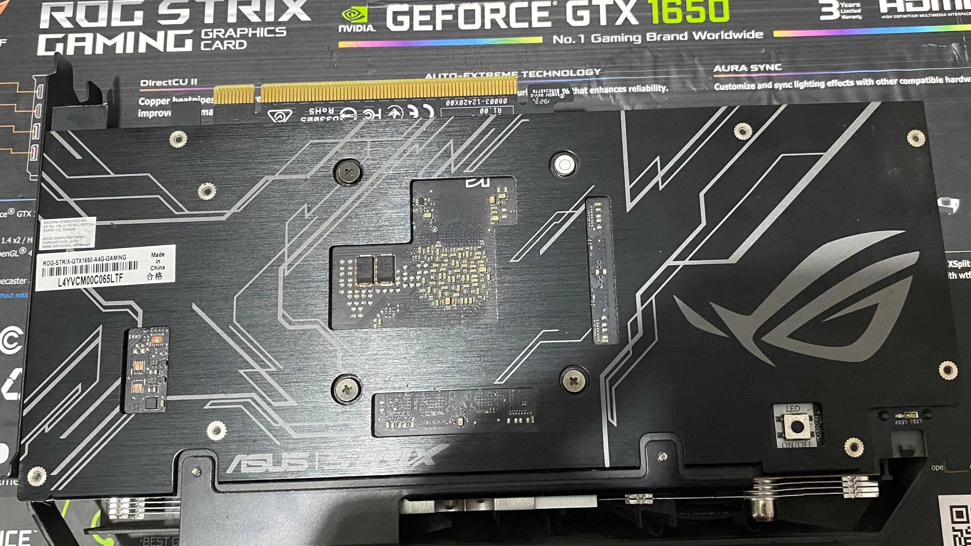 Видео карта Asus ROG STRIX GTX 1650 Advanced edition
