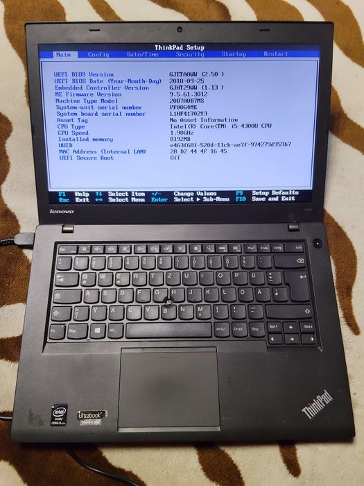 Laptop Lenovo Thinkpad X240,T440,T450,T460