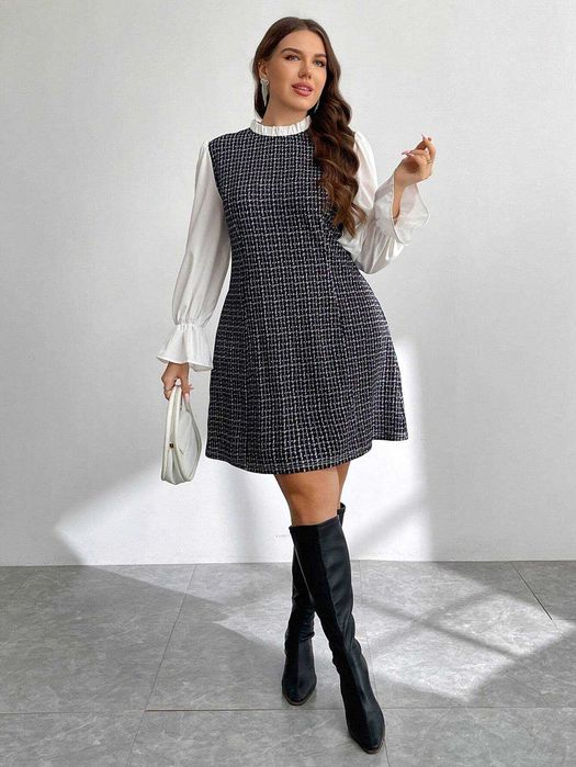 Елегантна рокля, Есенно -зимна рокля, Стилна рокля