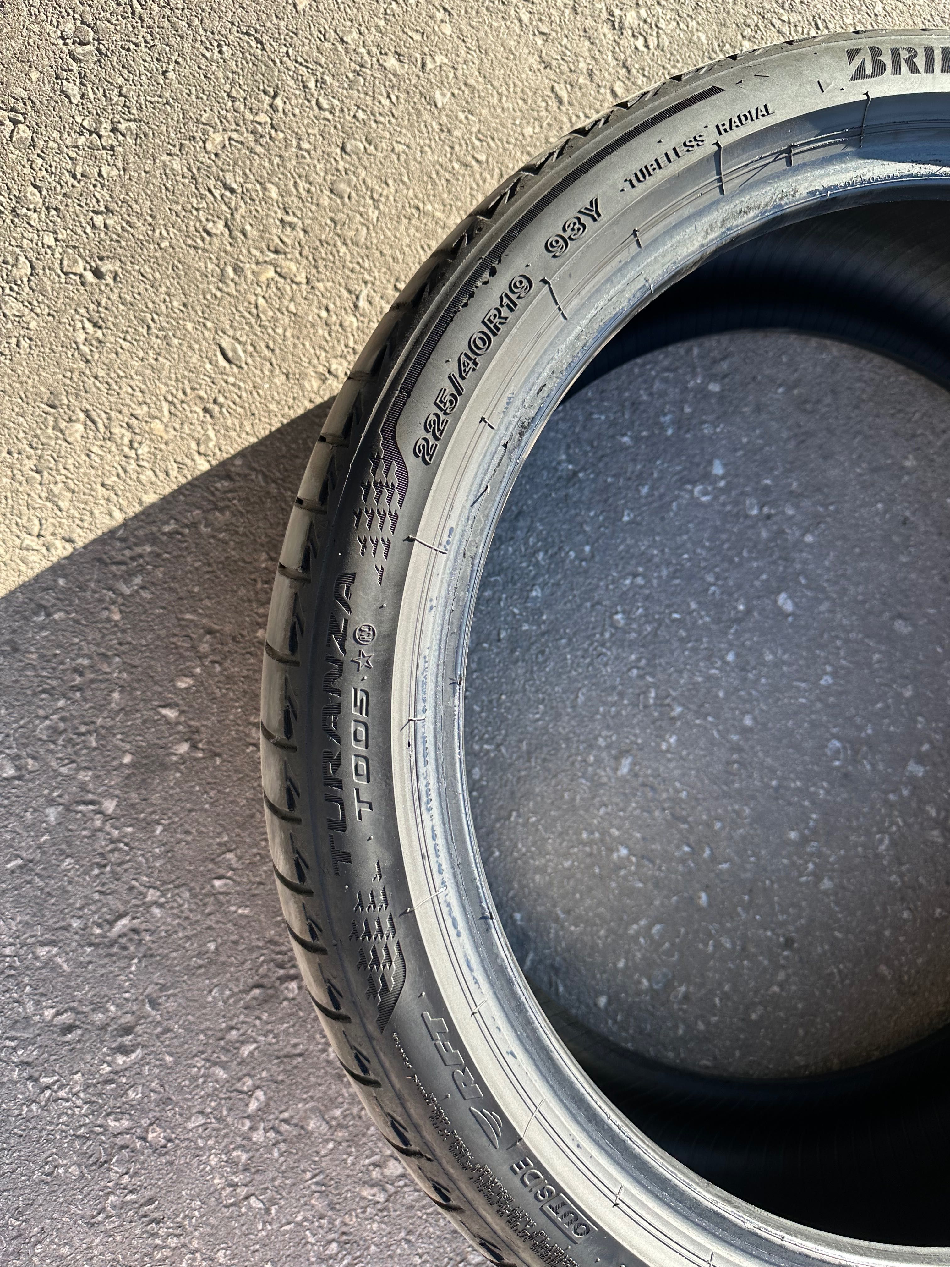 Гуми Bridgestone Turanza 225-40-19 - 1 бр / 255-35-19 - 1 бр / RFT