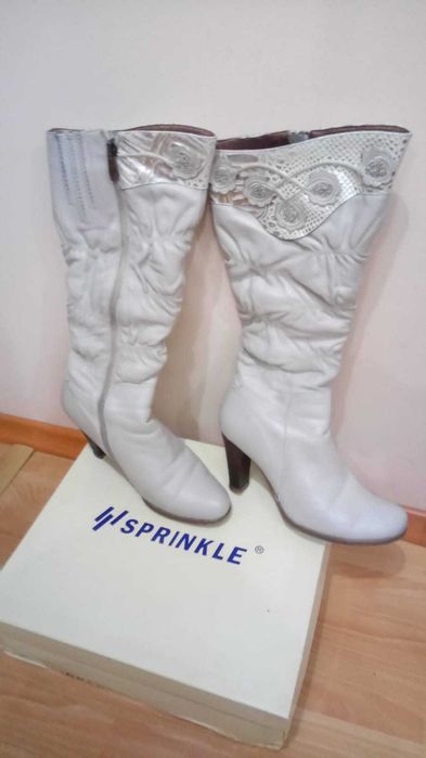 Сапоги Sprinkle p.37 кожа мех натуральный