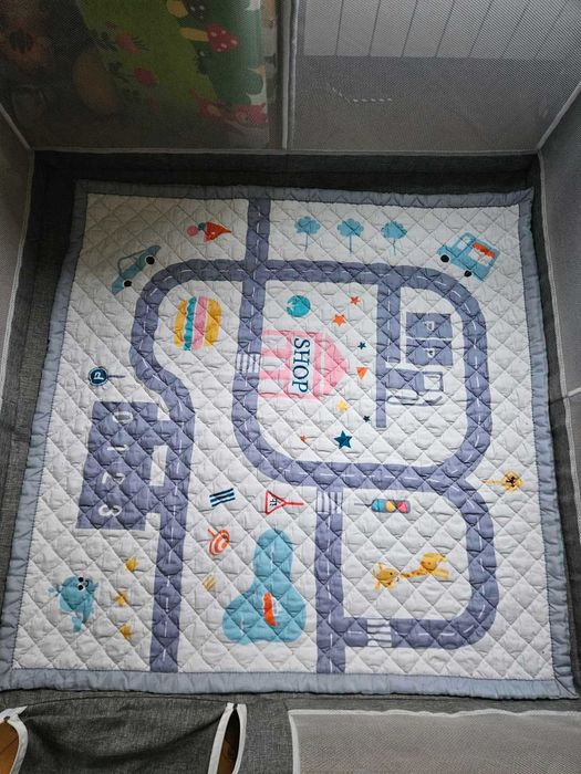 Детска кошарка Star Ibaby Oxford XL + ултрамеко килимче