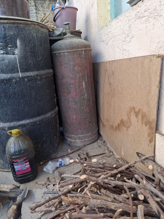 Классический стальной газовый баллон на 50 литров