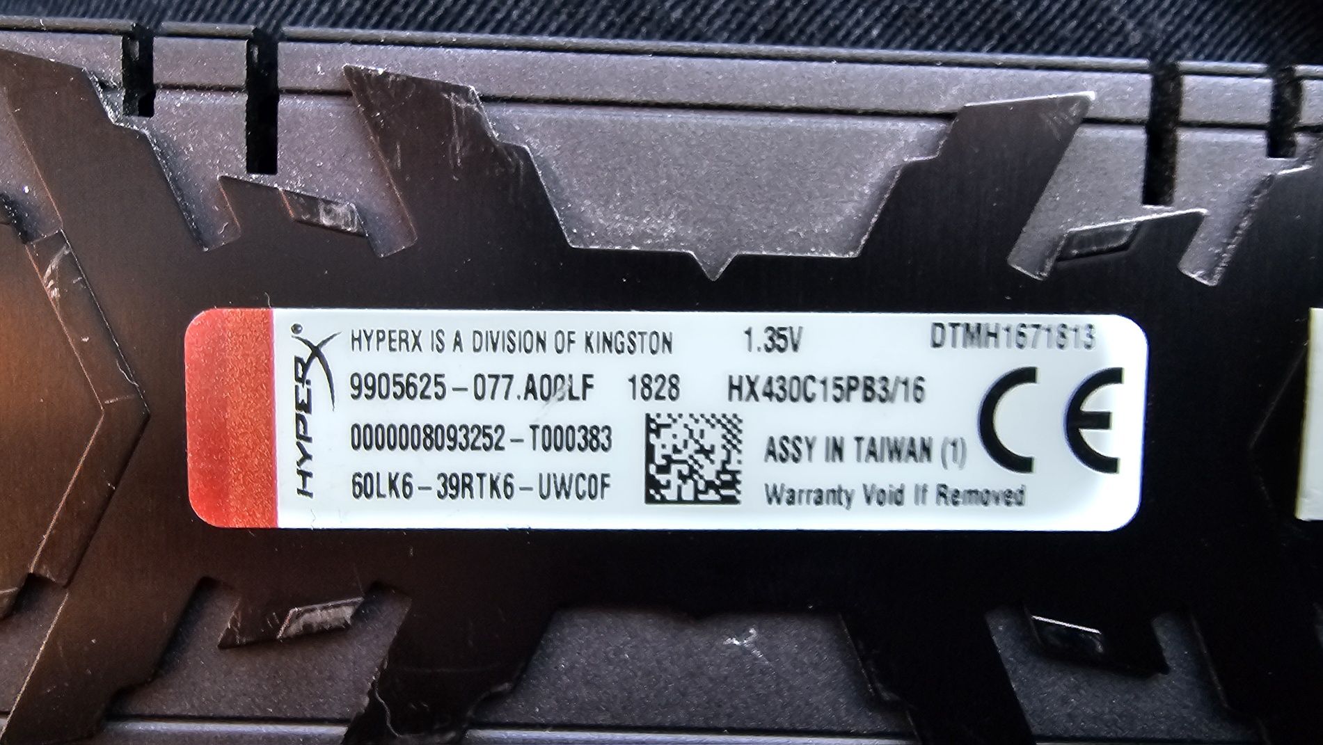Продам ОЗУ DDR 4 HyperX 16GB