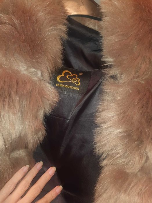 Зимно  палто еко косъм