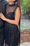 Rochie neagra deosebita de ocazie