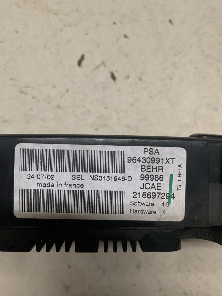Управление климатроник пежо 307 peugeot 307
