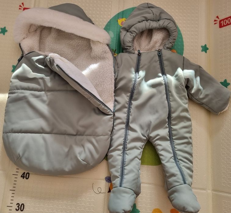 Зимний комлект (конверт + комбинезон)