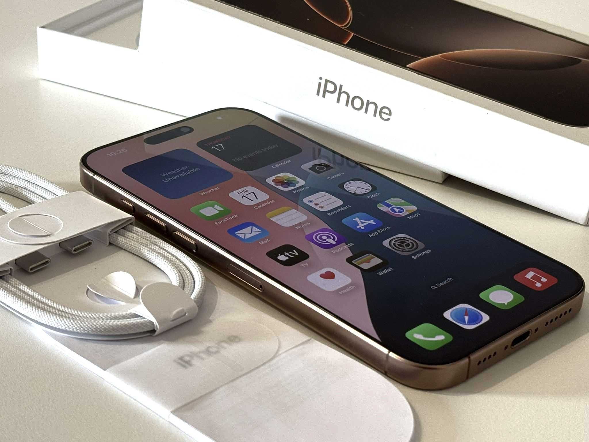 Бартер!Нов!Гаранция! iPhone 16 Pro Max Desert Titanium (Златен)