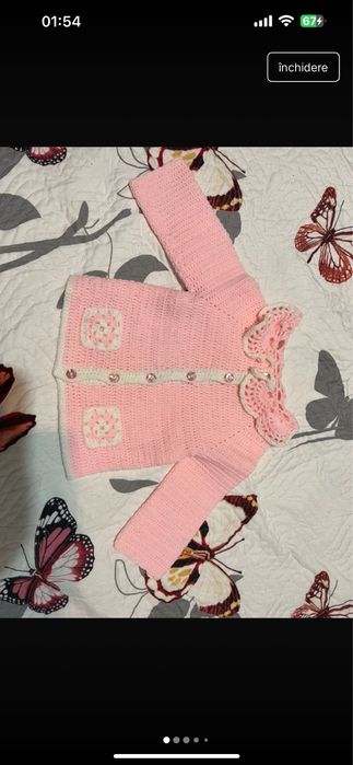 Jacheta roz bebe 3-6 luni