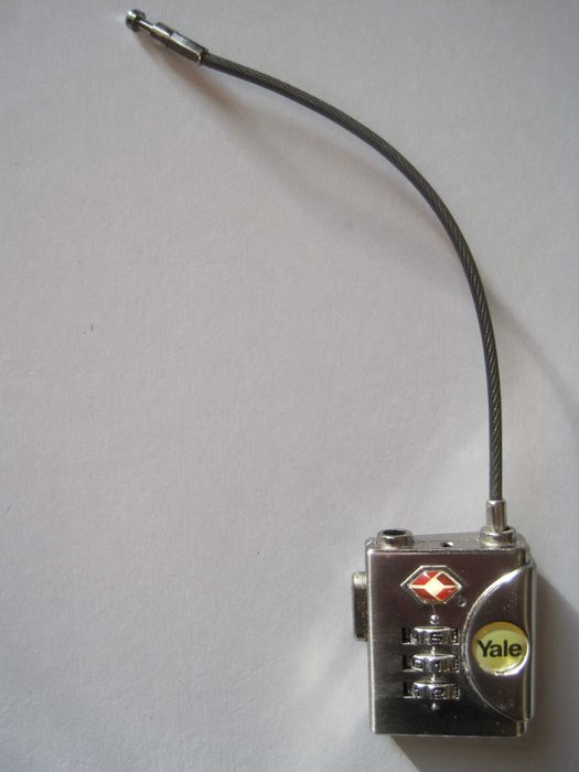 Lacăt Yale cu cifru, cablu, pentru călătorie, YTP3/32/350/1