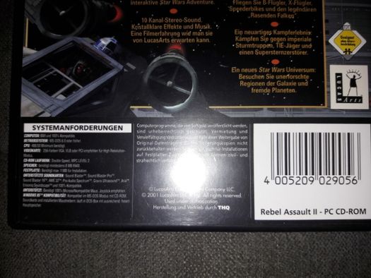 Star Wars: Rebel Assault II: The Hidden Empire 2 x CD-PC