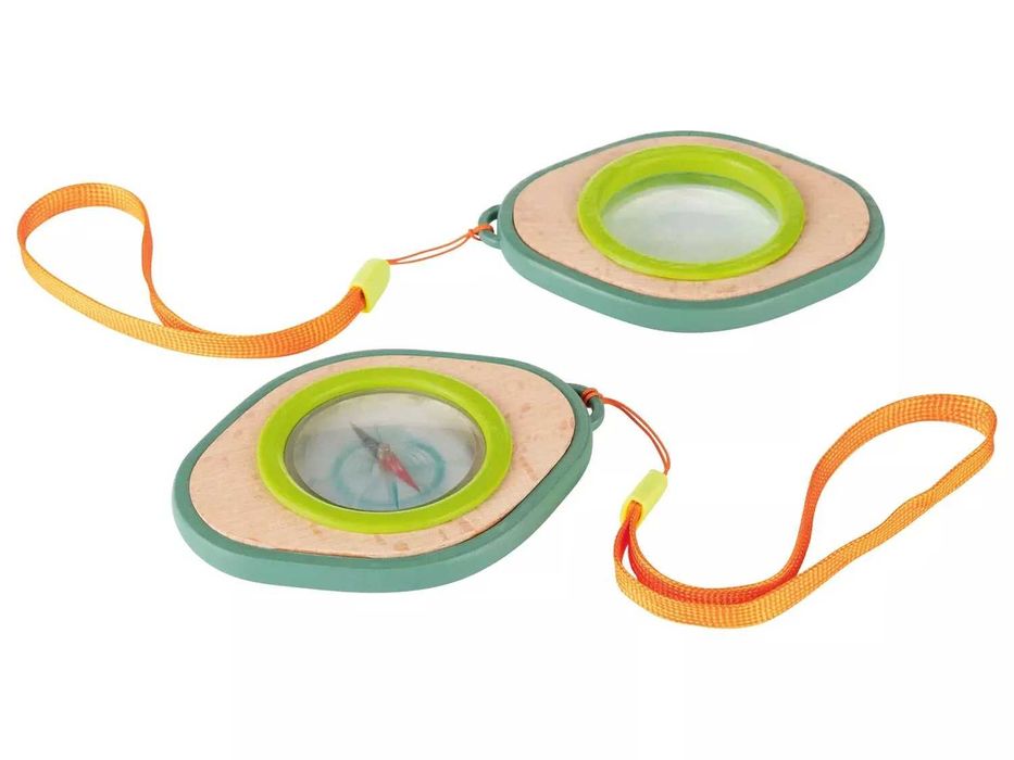 Дървена играчка Перископ Телескоп Компас Лупа изследване на природата