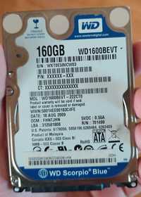 Жесткий диск 160Gb на ноутбук