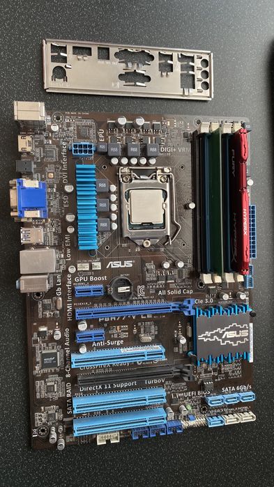 Продам комплект материнская плата озу и процессор