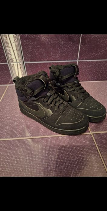 Sneakers NIKE Court Borough Mid 2 Boot cu blana, grosi