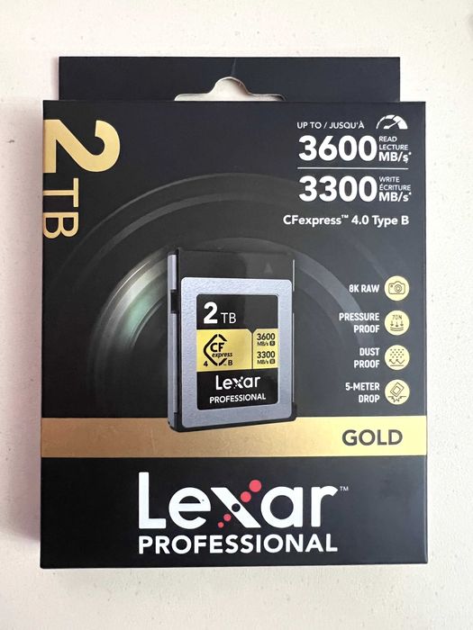 Флэшка Lexar 2TB Professional GOLD CFexpress 4.0 Type B